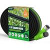 imageRAINPOINT Flat Soaker Hose 15FT for Garden Beds and Lawns Drip Hose with Anodized Aircraft Aluminum Ends Flexible Leakproof and Save 80 Water GreenGreen