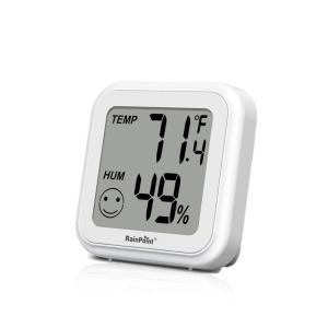 imageRAINPOINT 35 Large Screen Smart WiFi Thermometer APP Remote Monitoring Data Logging EasytoRead Display ThermoHygrometer Chart Customizable Alert Notification Indoor Greenhouse Hub Not Included