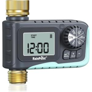 imageProgrammable Sprinkler Timer for Garden Hose Automatic Digital ControlMetal