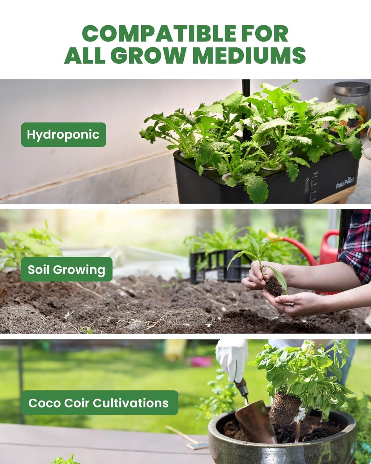 imageRainPoint Hydroponic Nutrients AampampB 800ml in Total Plant Food AampampB for Indoor Hydroponics Growing System Hydroponics Fertilizer for Growing Vegetables Fruits and Flowers