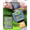 imageRAINPOINT Water Flow Meter with Brass Inlet ampamp Outlet 180 ScreenFlip Water Meter Measure GallonLiter Consumption for RV Filling Garden Watering Sprinkler and Hoze Nozzle 2pcsGray