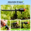 imageRAINPOINT QuickConnect 14 Drip Irrigation Tubing Adjustable Water Flow Rate Accessories KitExpansion Kit Pack for Extra 10 Plants Dripline Tubing ID 16  4mm ampamp OD 14  6mm