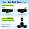 imageRAINPOINT QuickConnect 14 Drip Irrigation Tubing Adjustable Water Flow Rate Accessories KitExpansion Kit Pack for Extra 10 Plants Dripline Tubing ID 16  4mm ampamp OD 14  6mm