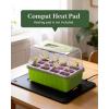 imageRAINPOINT Seed Starter Tray with Grow Light12Cell Indoor Seed Starter KitFlexible Silicone Designed Seedling Starter TraysGermination Tray with Humidity Dome ampamp LidsSturdy ampamp Reusable
