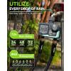 imageRAINPOINT Water Timer for Garden Hose  2 Zone Sprinkler Timer with Rain DelayManual WateringAutomatic Irrigation for Yard Lawn1