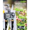 imageRAINPOINT Water Timer for Garden Hose  2 Zone Sprinkler Timer with Rain DelayManual WateringAutomatic Irrigation for Yard Lawn1