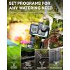 imageRAINPOINT Water Timer for Garden Hose  Sprinkler Timer with Brass Swivel  Rain DelayManual WateringAutomatic Irrigation Programmable Faucet for Yard 2 Outlet1